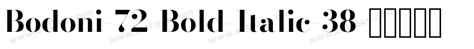 Bodoni-72-Bold-Italic-38字体转换
