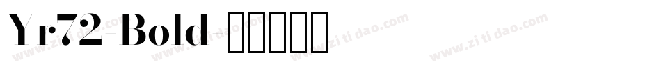Yr72-Bold字体转换