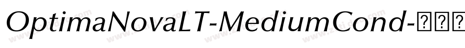 OptimaNovaLT-MediumCond字体转换
