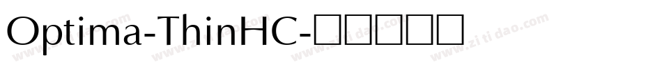 Optima-ThinHC字体转换