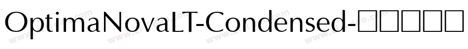 OptimaNovaLT-Condensed字体转换