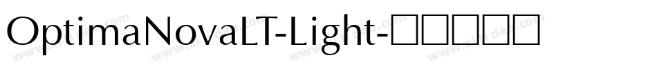 OptimaNovaLT-Light字体转换