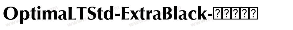 OptimaLTStd-ExtraBlack字体转换