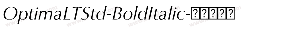OptimaLTStd-BoldItalic字体转换