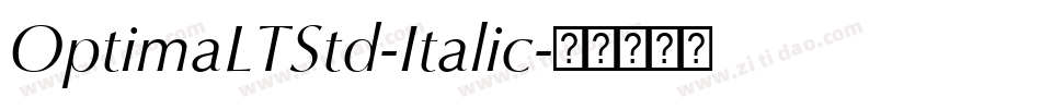 OptimaLTStd-Italic字体转换