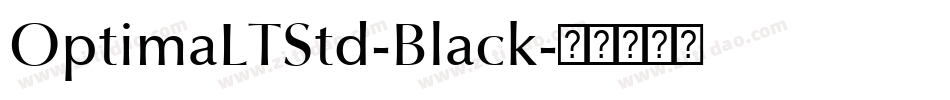 OptimaLTStd-Black字体转换