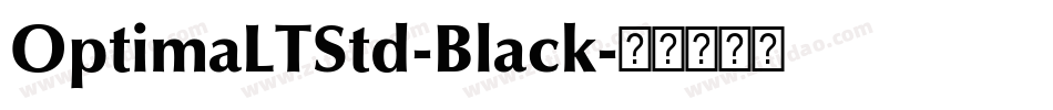 OptimaLTStd-Black字体转换