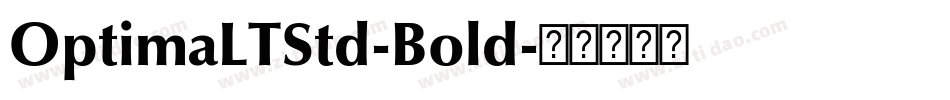 OptimaLTStd-Bold字体转换