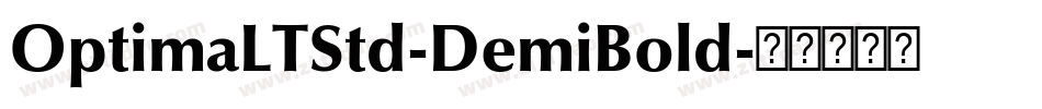 OptimaLTStd-DemiBold字体转换