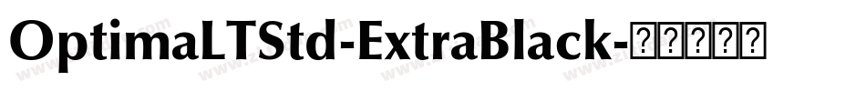 OptimaLTStd-ExtraBlack字体转换