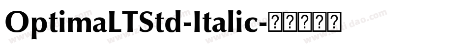 OptimaLTStd-Italic字体转换