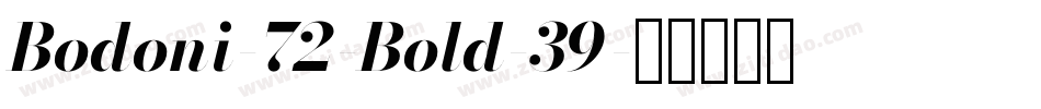 Bodoni-72-Bold-39字体转换