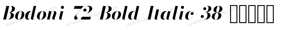 Bodoni-72-Bold-Italic-38字体转换