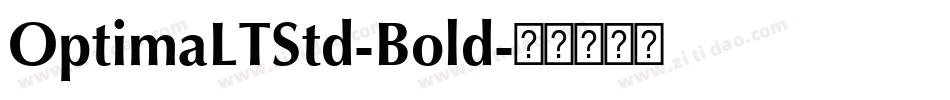 OptimaLTStd-Bold字体转换