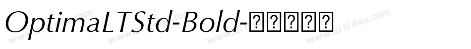 OptimaLTStd-Bold字体转换