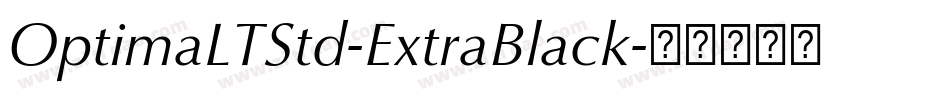 OptimaLTStd-ExtraBlack字体转换