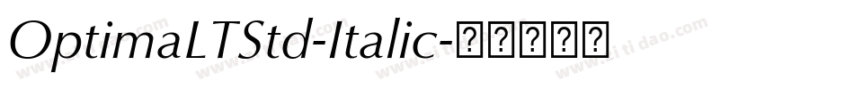 OptimaLTStd-Italic字体转换