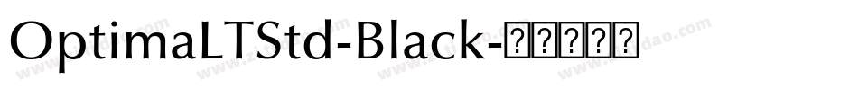 OptimaLTStd-Black字体转换