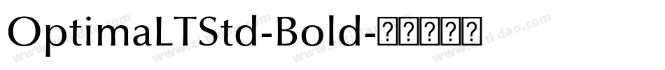 OptimaLTStd-Bold字体转换