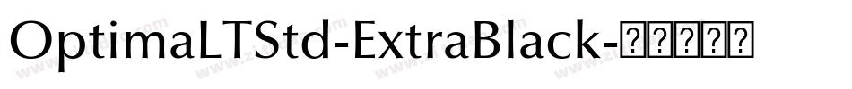 OptimaLTStd-ExtraBlack字体转换