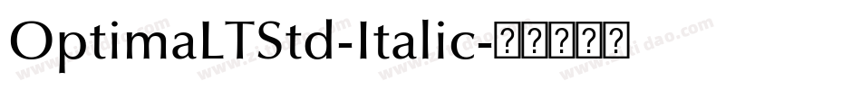 OptimaLTStd-Italic字体转换