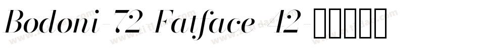 Bodoni-72-Fatface-42字体转换