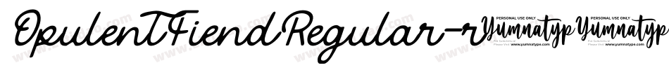OpulentFiendRegular-r13O字体转换