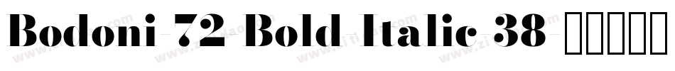 Bodoni-72-Bold-Italic-38字体转换