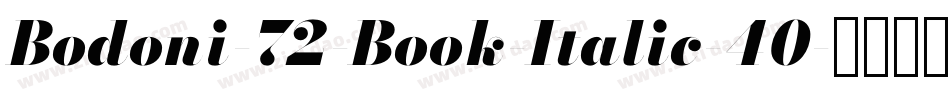 Bodoni-72-Book-Italic-40字体转换