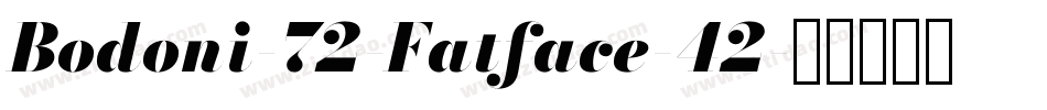 Bodoni-72-Fatface-42字体转换