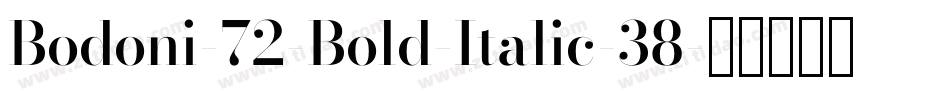 Bodoni-72-Bold-Italic-38字体转换
