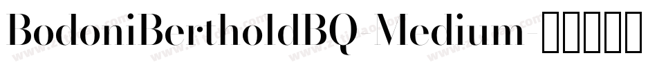 BodoniBertholdBQ-Medium字体转换