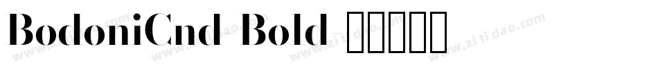 BodoniCnd-Bold字体转换
