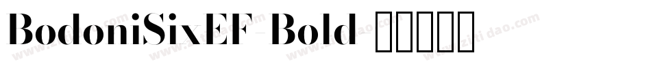 BodoniSixEF-Bold字体转换