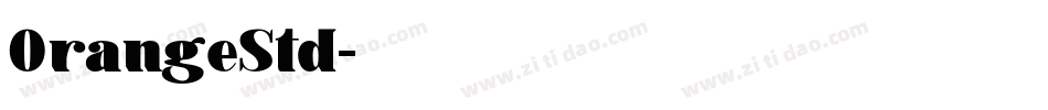 OrangeStd字体转换