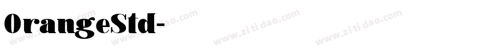 OrangeStd字体转换