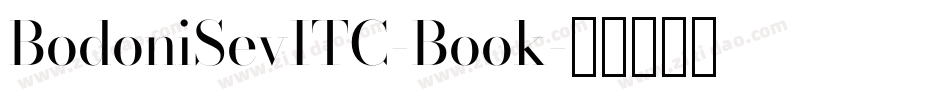 BodoniSevITC-Book字体转换