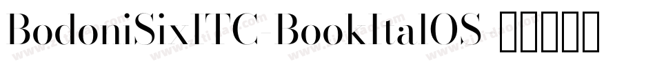 BodoniSixITC-BookItalOS字体转换