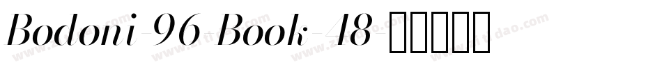 Bodoni-96-Book-48字体转换