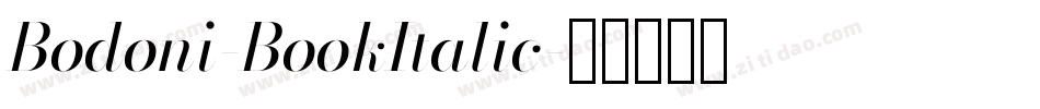 Bodoni-BookItalic字体转换