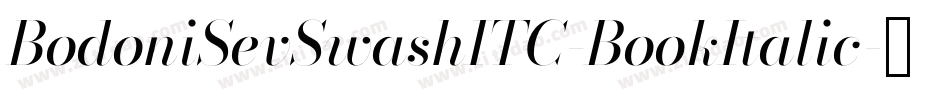 BodoniSevSwashITC-BookItalic字体转换