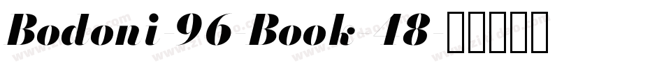 Bodoni-96-Book-48字体转换