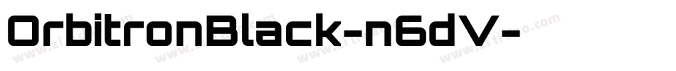 OrbitronBlack-n6dV字体转换