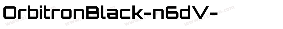 OrbitronBlack-n6dV字体转换