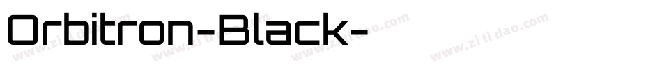 Orbitron-Black字体转换