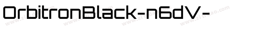 OrbitronBlack-n6dV字体转换
