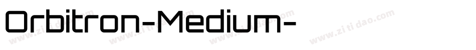 Orbitron-Medium字体转换