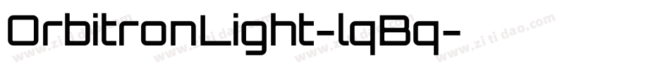 OrbitronLight-lqBq字体转换