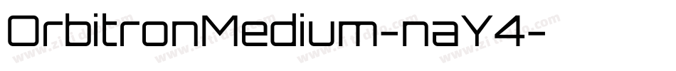 OrbitronMedium-naY4字体转换