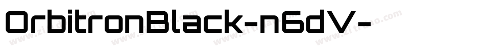 OrbitronBlack-n6dV字体转换